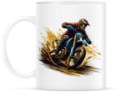 printfashion Motocross - Bögre - Fehér (16772896)