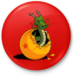 printfashion Sárkánygömb - Kitűző, hűtőmágnes - Piros (3108687)