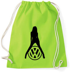 printfashion Volkswagen fan - Sportzsák, Tornazsák - Limezöld (551665)