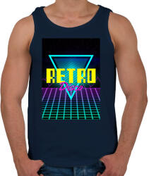 printfashion Retro disco - Férfi atléta - Sötétkék (11583908)