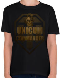 printfashion UNICUM COMMANDER - Gyerek póló - Fekete (2296006)