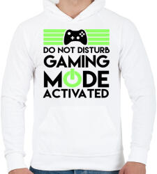 printfashion Gaming - Férfi kapucnis pulóver - Fehér (385185)