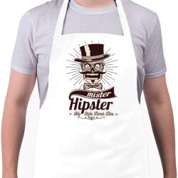 printfashion Mr. Hipszter - Kötény - Fehér (4900354)