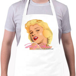 printfashion marilyn-monroe-png-621469 - Kötény - Fehér (4914198)