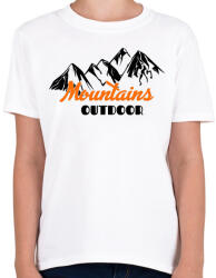 printfashion Mountain - Gyerek póló - Fehér (4232666)