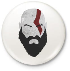 printfashion Kratos - Kitűző, hűtőmágnes - Fehér (3077564)