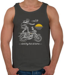 printfashion Ne próbáld ki otthon! - Férfi atléta - Sötétszürke (403942)