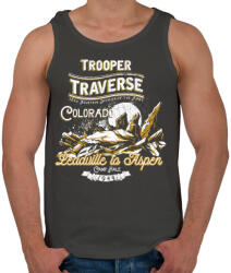 printfashion Kiinduló pont - Férfi atléta - Sötétszürke (155551)