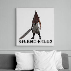 printfashion Silent hill 2 pyramid head - Vászonkép - Fehér (16804529)