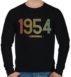 printfashion 1954 - Férfi pulóver - Fekete (11974252)
