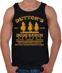 printfashion Dutton's Dude Ranch - Férfi atléta - Fekete (15519996)