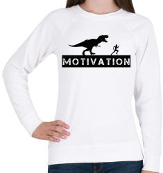 printfashion Dinosaur motivation - Női pulóver - Fehér (13696417)