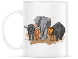 printfashion Afrikai állatok - Bögre - Fehér (11663196)