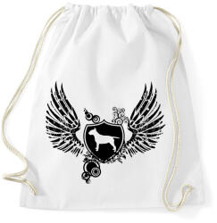 printfashion Bull terrier wings - Sportzsák, Tornazsák - Fehér (1558691)