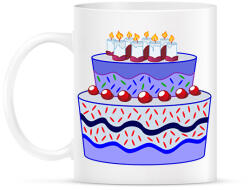 printfashion Születésnapi torta - Bögre - Fehér (10696877)