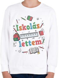 printfashion Iskolás lettem - Gyerek pulóver - Fehér (16417828)