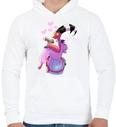 printfashion Blitz - Férfi kapucnis pulóver - Fehér (16254565)