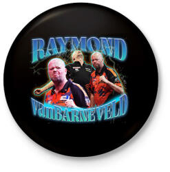 printfashion Raymond van Barneveld - darts - Kitűző, hűtőmágnes - Fekete (15552926)