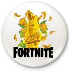 printfashion Fortnite Gold Peely - Kitűző, hűtőmágnes - Fehér (16541410)