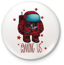 printfashion Among us spaceman - űrhajós - Kitűző, hűtőmágnes - Fehér (4180970)