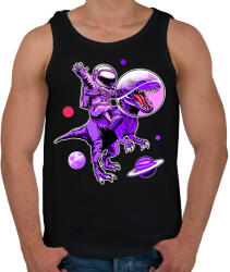 printfashion Asztronauta Trex - Férfi atléta - Fekete (9426026)