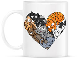 printfashion Cica szerelem - Bögre - Fehér (1324127)