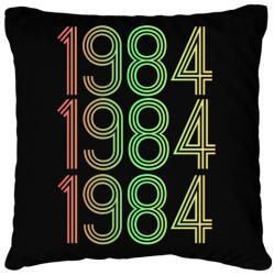 printfashion 1984 - Párnahuzat, Díszpárnahuzat - Fekete (4277648)