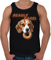 printfashion beagle bagel - Férfi atléta - Fekete (15330386)
