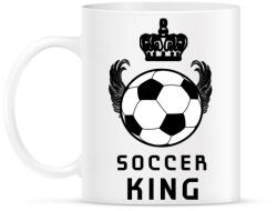 printfashion SOCCER KING - Bögre - Fehér (1713088)