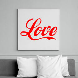 printfashion Love - Vászonkép - Fehér (6624665)