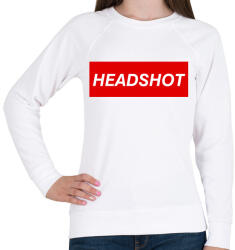 printfashion Headshot - Női pulóver - Fehér (847631)