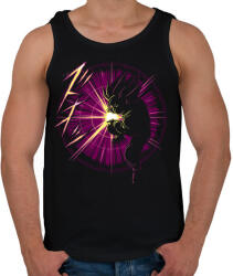 printfashion Goku kamehameha vol2 - Férfi atléta - Fekete (945247)