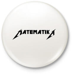 printfashion Matematika metallica póló - Kitűző, hűtőmágnes - Fehér (9234325)