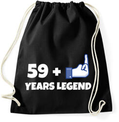 printfashion 60. SZÜLINAP - Sportzsák, Tornazsák - Fekete (9844744)