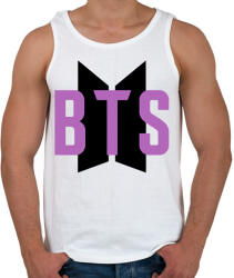 printfashion BTS - Purple - Férfi atléta - Fehér (1476928)