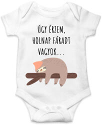 printfashion Úgy érzem, holnap fáradt vagyok - Baba Body - Fehér (3657946)
