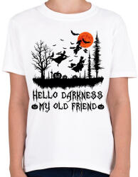 printfashion Hello darkness my old friend - Gyerek póló - Fehér (1862242)