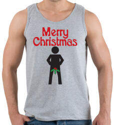 printfashion Boldog Karácsonyt! - Férfi atléta - Sport szürke (437924)