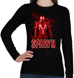 printfashion spawn - Női hosszú ujjú póló - Fekete (2321768)