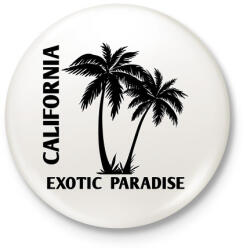 printfashion California - Kitűző, hűtőmágnes - Fehér (4238760)