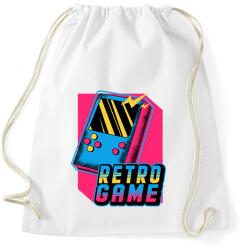 printfashion Retro játék - Sportzsák, Tornazsák - Fehér (2667351)