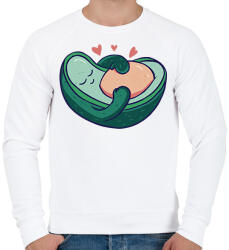 printfashion Terhes avokádó - Férfi pulóver - Fehér (11880334)