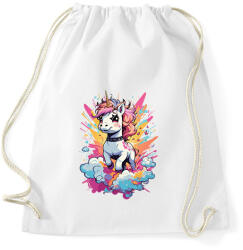 printfashion Unikornis punk - Sportzsák, Tornazsák - Fehér (14955472)