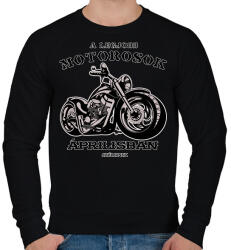 printfashion a legjobb motorosok - Férfi pulóver - Fekete (6025749)