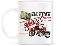 printfashion Fekete motor - Bögre - Fehér (4639589)