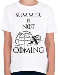 printfashion summer is not coming - Gyerek póló - Fehér (1826363)