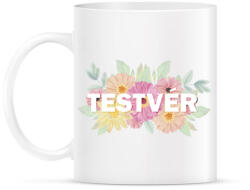 printfashion Testvér virágokkal - Bögre - Fehér (4824134)