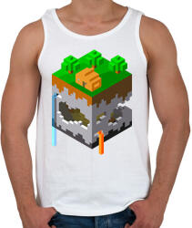 printfashion Minecraft map - Férfi atléta - Fehér (2315967)