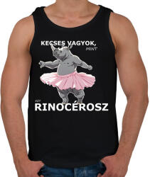 printfashion kecses, mint egy rinocérosz - Férfi atléta - Fekete (15185722)