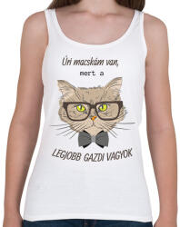 printfashion Úri macskám van - Női atléta - Fehér (6305412)